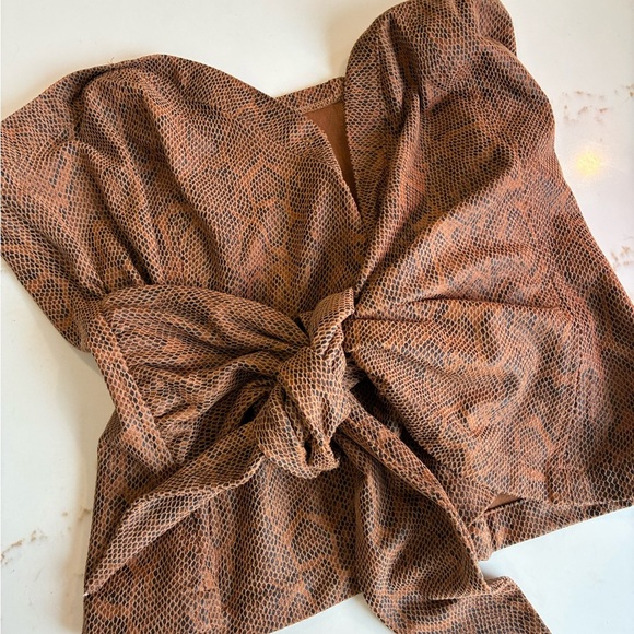 Free People Victoria Snake Print Tube size S - Picture 3 of 5